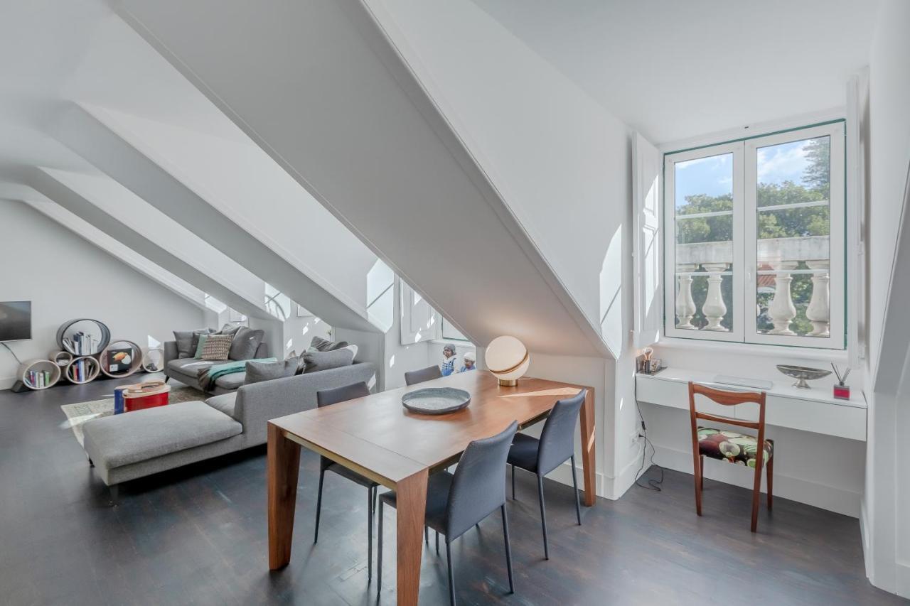 شقة Principe Real Charming Garden View Flat At The Heart Of Lisboa المظهر الخارجي الصورة